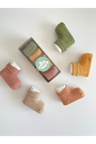 Le Petite Histoire 5 Pack Baby Socks 100% Cotton