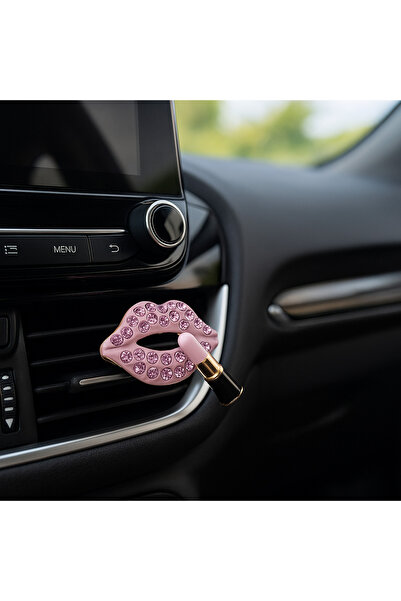 Çiçek Antalya زينة مكيف هواء السيارة باللون الوردي للشفاه وأحمر الشفاه من Gla...