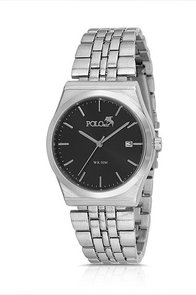 Polo Air Calendar Sport Classic Unisex Wristwatch Silver Black Color Pl-7001E1X