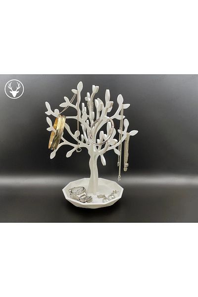 Heners Tree Design Jewelry Stand Ring Earring Necklace Hanger Jewellery Organizer Hanger