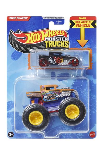 HOT WHEELS MONSTER TRUCK AND METAL BONE SHAKER