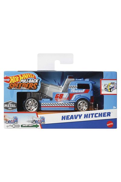 HOT WHEELS METAL CAR WITH PULL BACK HEAVY HITCHER SYSTEM 1:43 SCALE