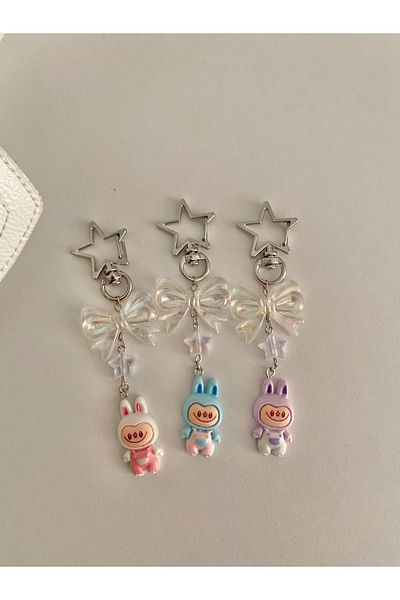 Pinky Lady Labubu Friendship Charm Labubu 3-Piece Friendship Charm