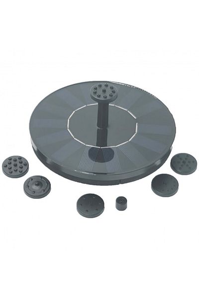 dalimag Kit solar, fantana cu incarcare solara, 7 capete schimbabile, negru