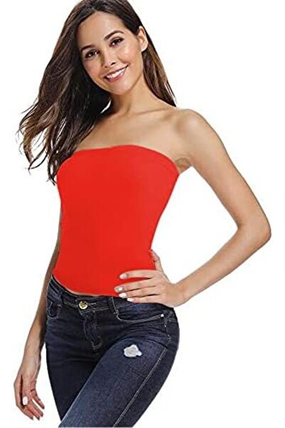 Glamroot Women's Seamless Strapless Crop Top Tube Top Inner Camisole
