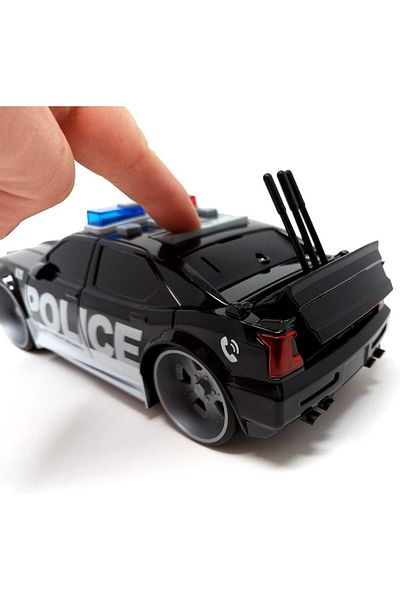 TRENDZONE Police Car with Sound and Light Siren with Sliding Doors 23 cm