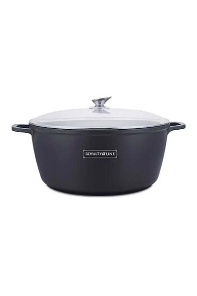 Royalty Line Large pot, 24 liters, 44 cm, non-stick with lid, for stew, broth, jams, Royalty Line BS44ML