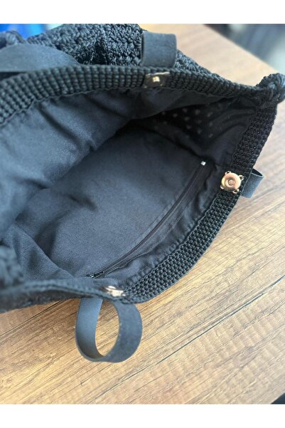 Online Macrome Knitted Handle Bag