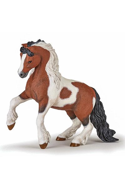 As PAPO IRISH COB HORSE FIGURINE SPOTTED
