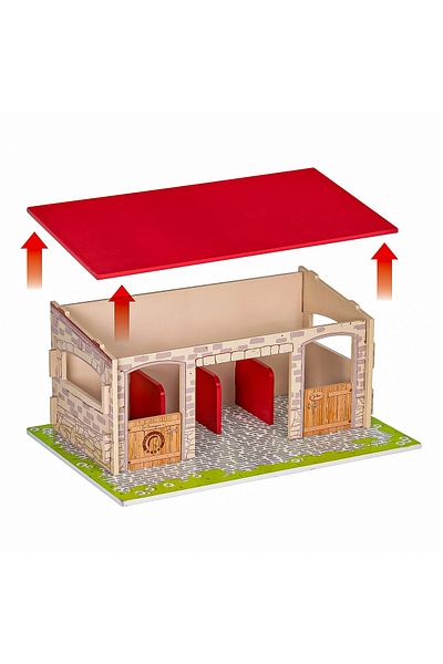 As PAPO HORSE BOX FIGURINE
