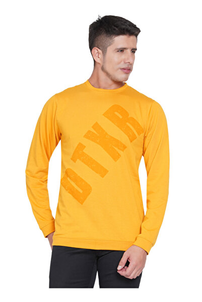 LAUREN SMITH تي شيرت رجالي كاجوال برقبة دائرية وأكمام طويلة وطبعة لوبير، مصنوع من مزيج القطن