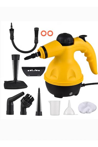 ماركة غير محددة 1000W Portable High Pressure Steam Cleaner with 9 Attachments for Cleaning Sofas, Kitchens, Windows, and Bathrooms