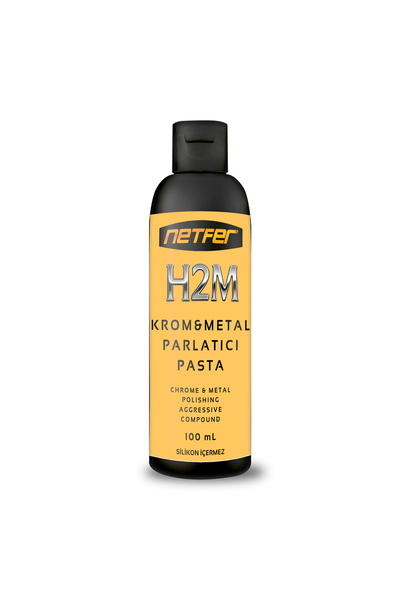 Netfer H2M Metal ve Krom Parlatıcı Pasta - 100 mL