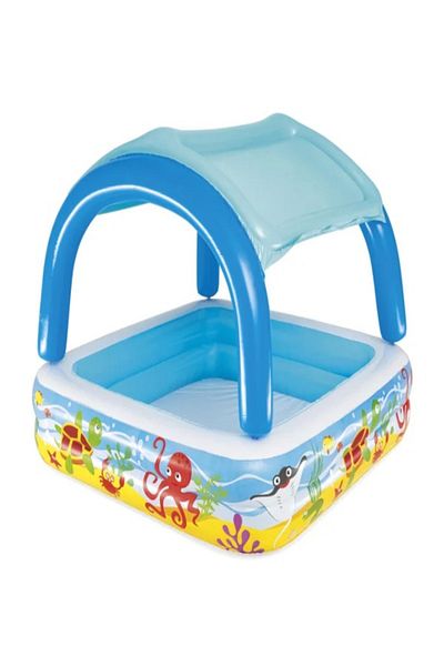 BESTWAY Children's pool, inflatable, Canopy Bestway, with sun protection, 140 x 140 x 114 cm