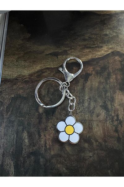 LAİKA Charm Attachable Steel Daisy Keychain