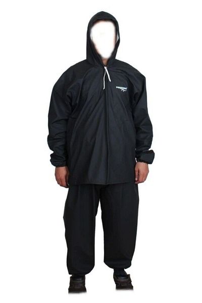 POWEREX Polyurethane Bottom Top Suit Zippered Fisherman Raincoat