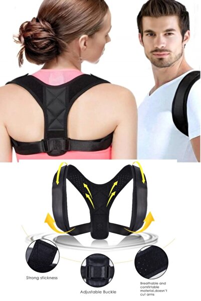 Bunyon Kadın Erkek Dik Duruş Korsesi Dik Duruş Aparatı Kamburluk Önleyici Korse Sırt Omuz Destek Korse