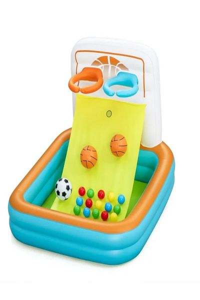 BESTWAY Children's play center, Bestway Kick'n Swish, 3 in 1, inflatable, PVC, 120 x 107 x 84 cm