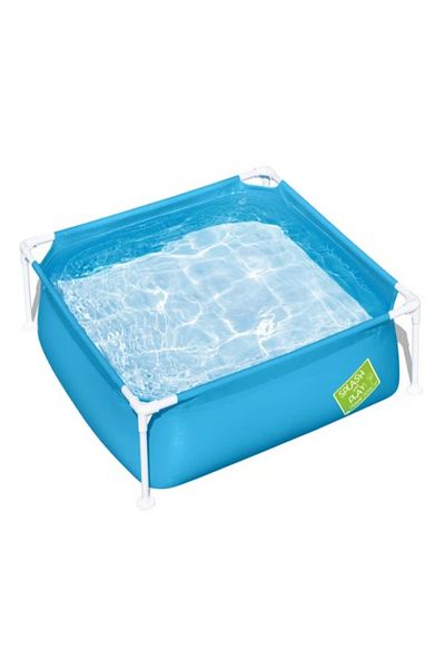 BESTWAY Children's pool, with metal frame, Bestway, square, 122 x 122 x 30.5 cm