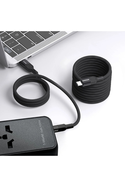 Momax Mag.Link Magnetic 2m Fast Charging Usb-C to Usb-C Cable (100W) 480Mbps