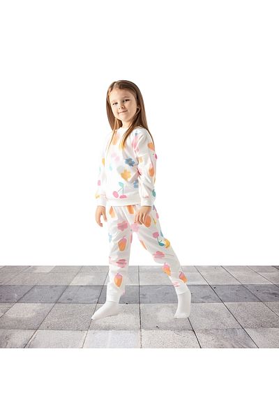 Fox Moda Fruit Printed Seasonal Sweathsirt Tracksuit Set