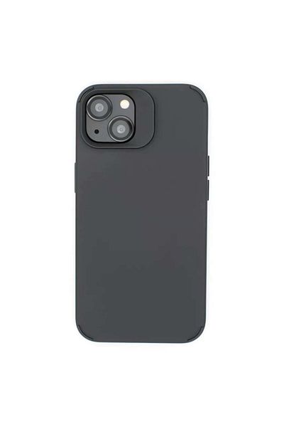 OEM Carcasă din silicon catifelat pentru iPhone 15 cu set de protecție din sticlă pentru cameră inclus - Negru