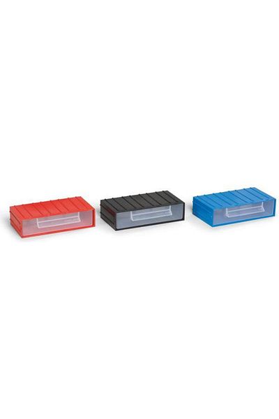 NEZADE STORE Portbag PÇ012 Drawer Blue-Red