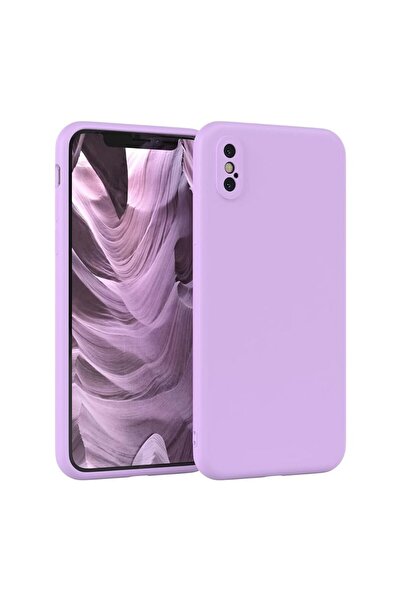 OEM Husă iPhone X din silicon catifelat cu interior din microfibră și protecț...