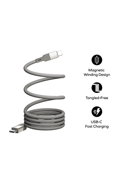 Momax Mag.Link Magnetic 2m Fast Charging Usb-C to Usb-C Cable (100W) 480Mbps