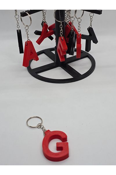 CEVİZ DİZAYN Walnut Design g Letter - Letter Keychains