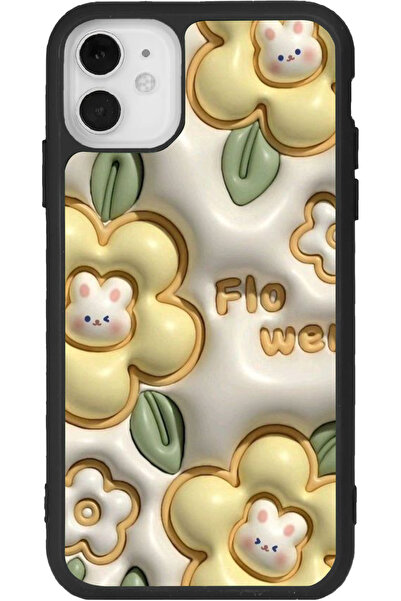 Aksel Kılıf متوافق مع هاتف آيفون 12 ميني، مطبوع، لون أسود مطفي، سيليكون ناعم،...