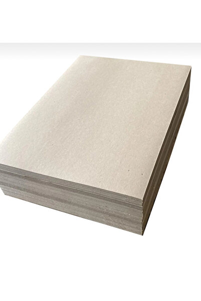 2020 A5 Ebat 14,8x21 Cm Gri Mukavva Karton Kağıt Sert ve Kalın KartonAdet :25