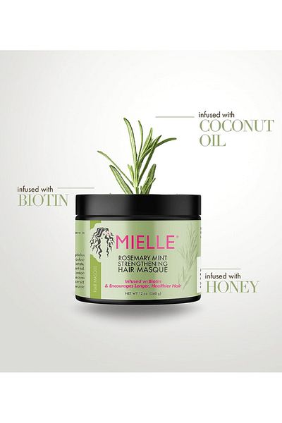 MIELLE Organics Rosemary & Mint Strengthening Hair Mask 340g