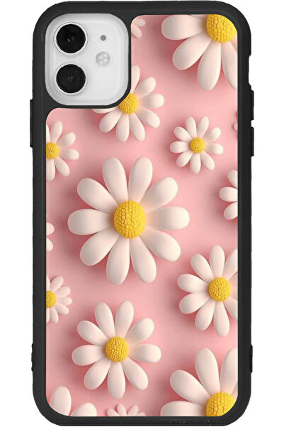 Aksel Kılıf متوافق مع هاتف iPhone 12، مطبوع، لون أسود غير لامع، سيليكون ناعم،...