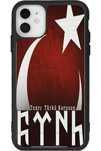 Aksel Kılıf متوافق مع هاتف آيفون 12 ميني، مطبوع، لون أسود مطفي، سيليكون ناعم،...