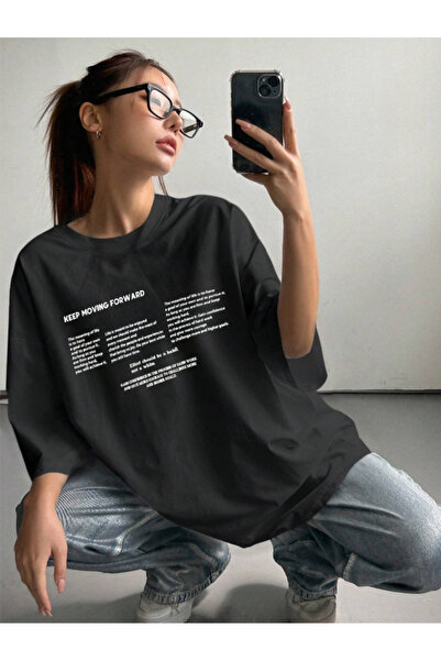 COHERENT Unisex Ανδρικά/Γυναικεία KEEP Προσαρμοσμένα εμπριμέ βαμβακερά μπλουζ...