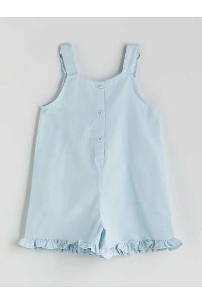 LC Waikiki Lcwk Strap Flower Embroidered Baby Girl Salopet