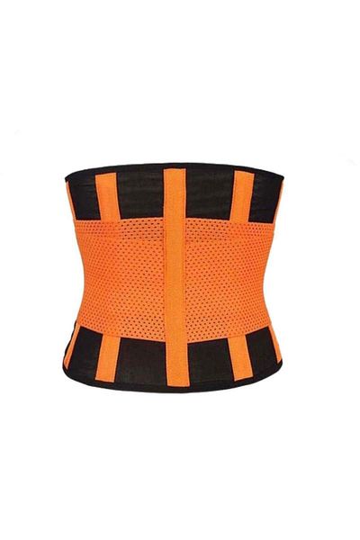 SIKS ® centură modelatoare pentru tonifiere, neopren, mărimea XL, negru-portocaliu