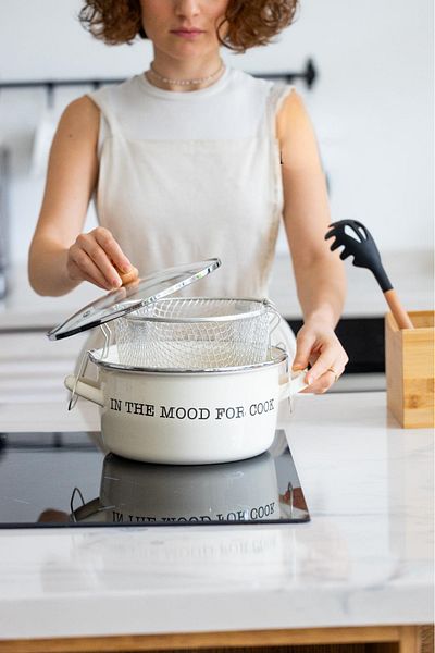 zezedesing Enamel Frying Pan