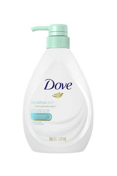 Dove غسول الجسم المغذي للبشرة الحساسة، 550 مل