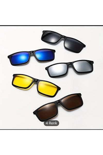 Game 6 Clips Polarized Sunglasses Interchangeable Glasses