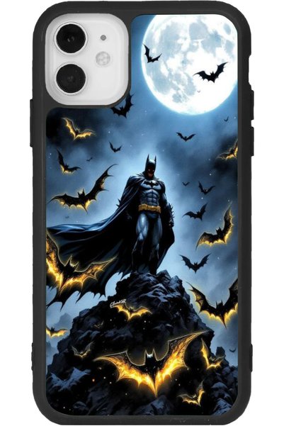 Aksel Kılıf iPhone 12 Mini Compatible Printed, Matte Black Color, Soft Silico...