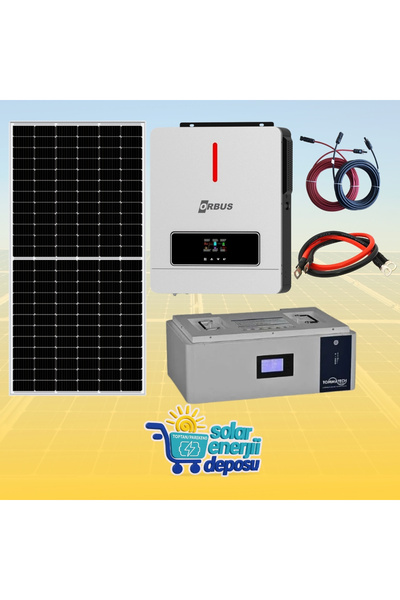 SED Solar Enerji Deposu 4000W Lityum Güneş Enerjisi Paketi