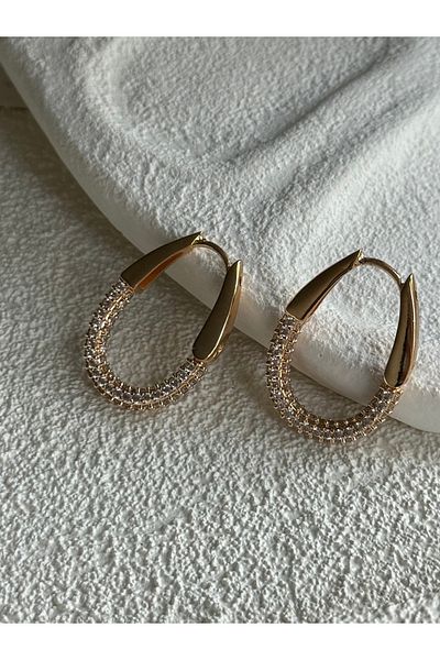 Rossetto Atelier Gold Oval Earrings