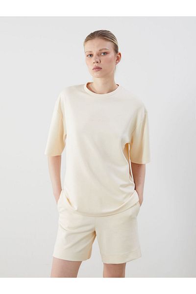 LC Waikiki Sari Crew Neck Oversize Women's T-Shirt