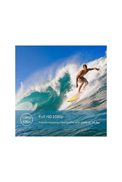 SIKS ® Waterproof Sports Camera, HD 1080P, 12M, 2 inch, 90 min autonomy, Yellow