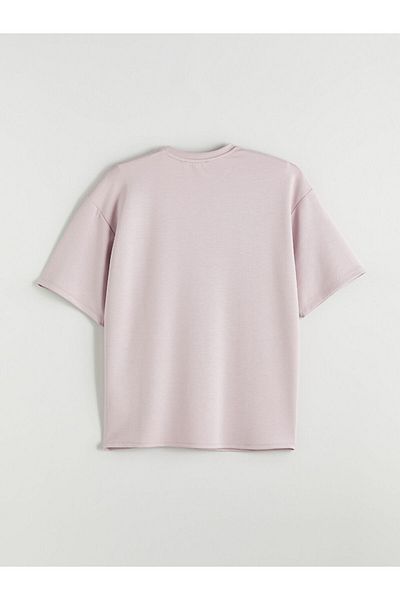LC Waikiki Lcw Crew Neck Printed Oversize Women's T-Shirt