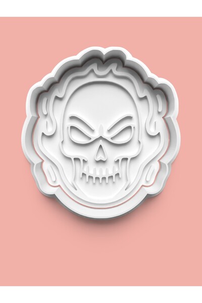 AKTASTORE قالب كوكيز على شكل راكب الشبح وقالب عجينة السكر