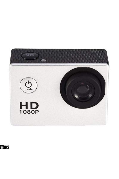 SIKS ® Waterproof Sport Camera, HD 1080P, 2 inch, Autonomy 90 min, White