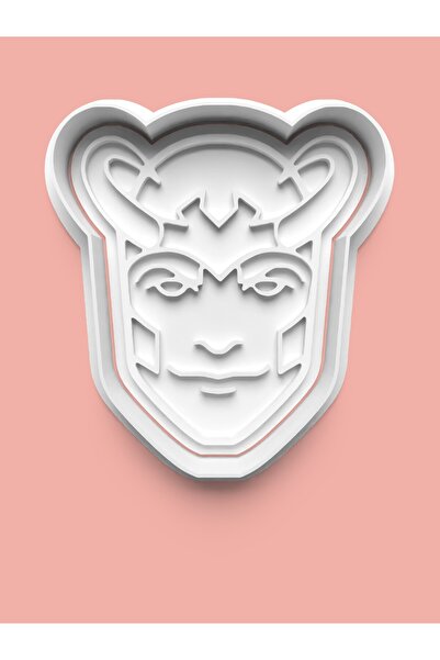 AKTASTORE قالب كوكيز على شكل لوكي وقالب عجينة السكر